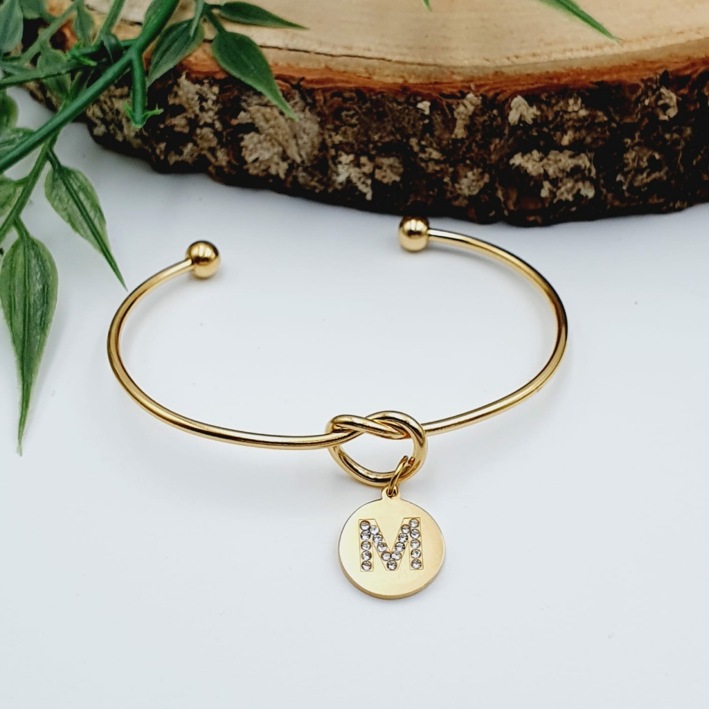 Personalized Bangle With Initial